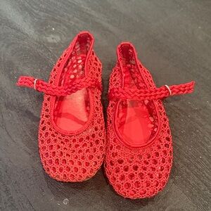 Red mesh Kids Shoes